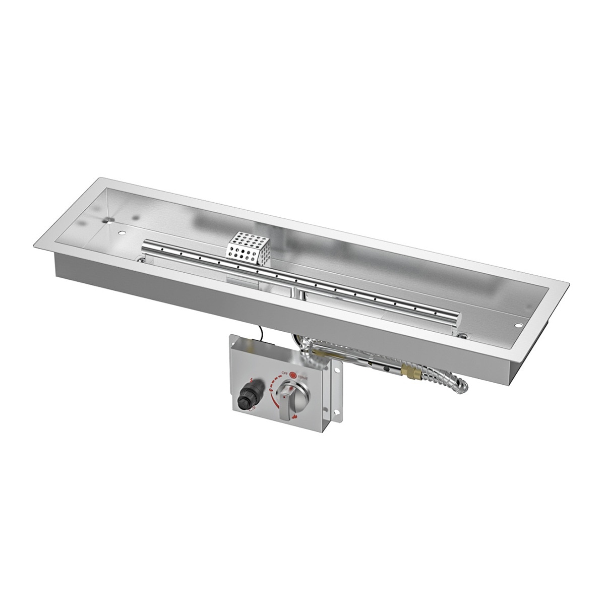 Imagen 0 de Quemador Exterior Gas Rectangular Nora 950 x 190 LPG