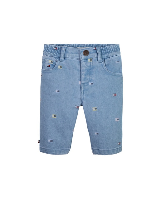 Imagen 0 de Pantalón largo de bebé niño efecto vaquero estampado