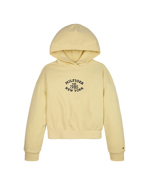 Imagen 0 de Sudadera de niña con capucha y logo frontal