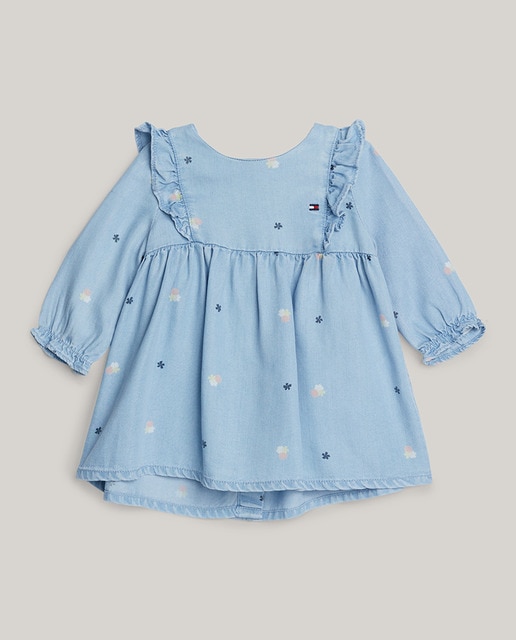 Imagen 0 de Vestido de bebé niña denim de manga larga