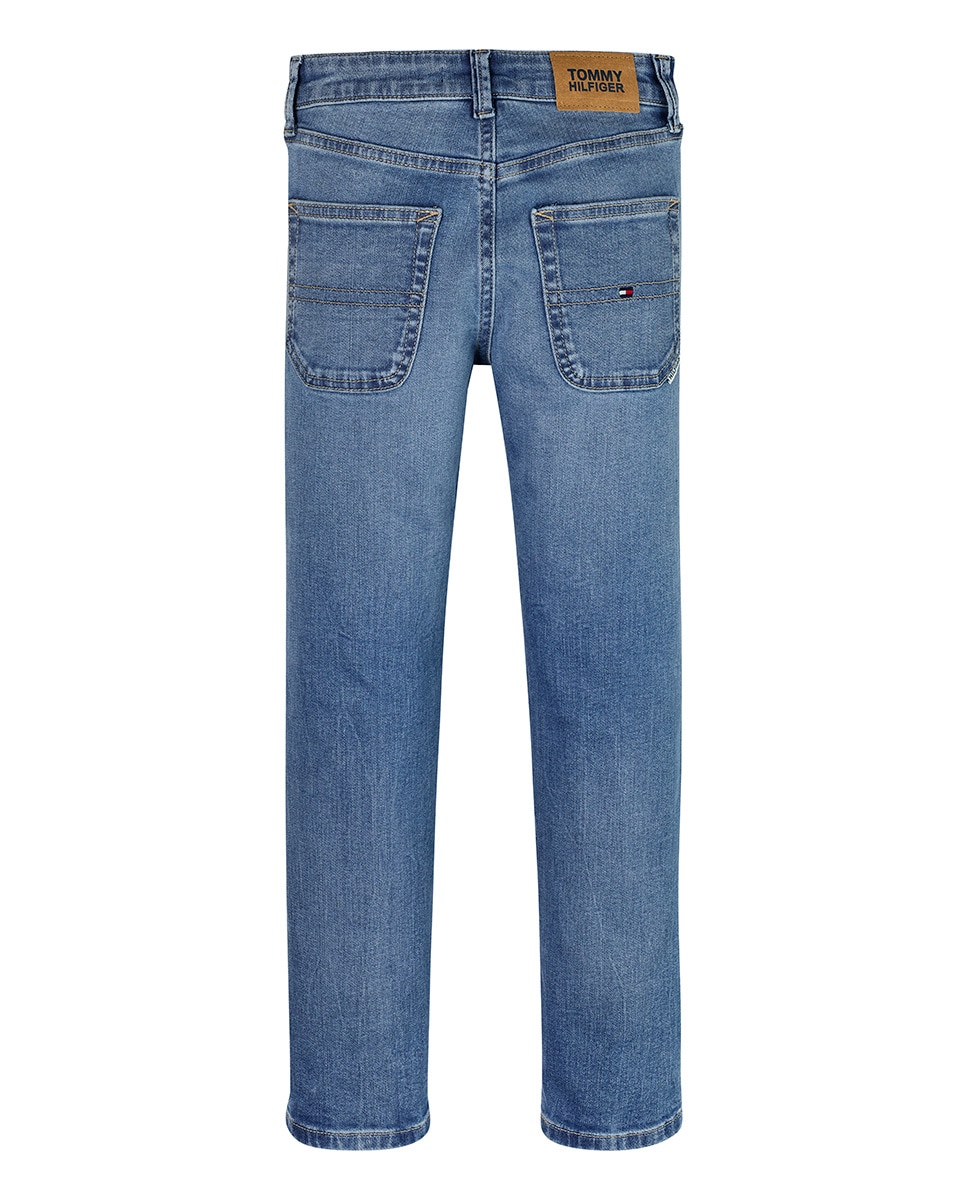 Pantalón vaquero de niño largo corte recto · Tommy Hilfiger · El