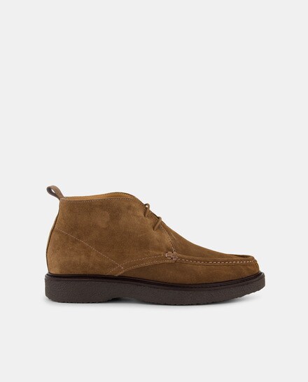 Pisamonas Mujer Botines Desert Boots Piel Serraje