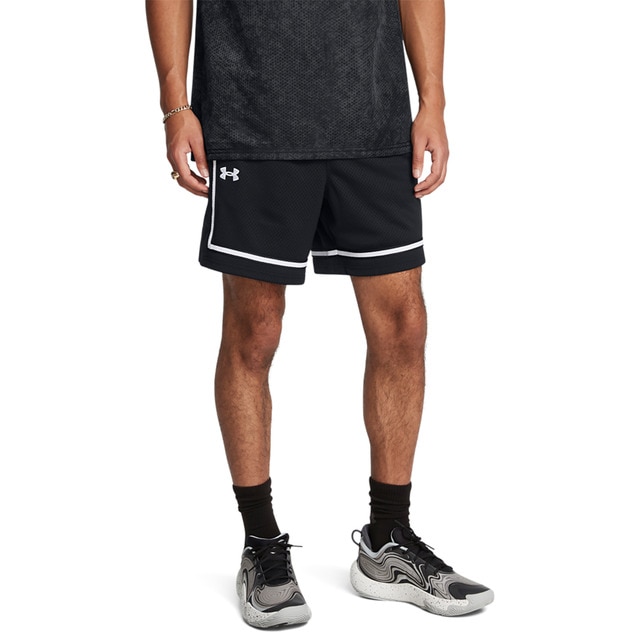 Imagen 0 de Pantalones cortos de baloncesto de hombre Ua Zone Pro 7" Mesh Short-Blk Under Armour