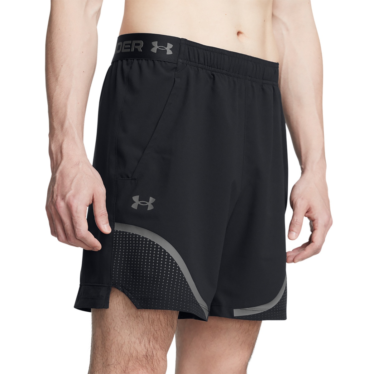 Calções de Homem Ua Vanish Woven 6In Grph Sts-Blk Preto-1