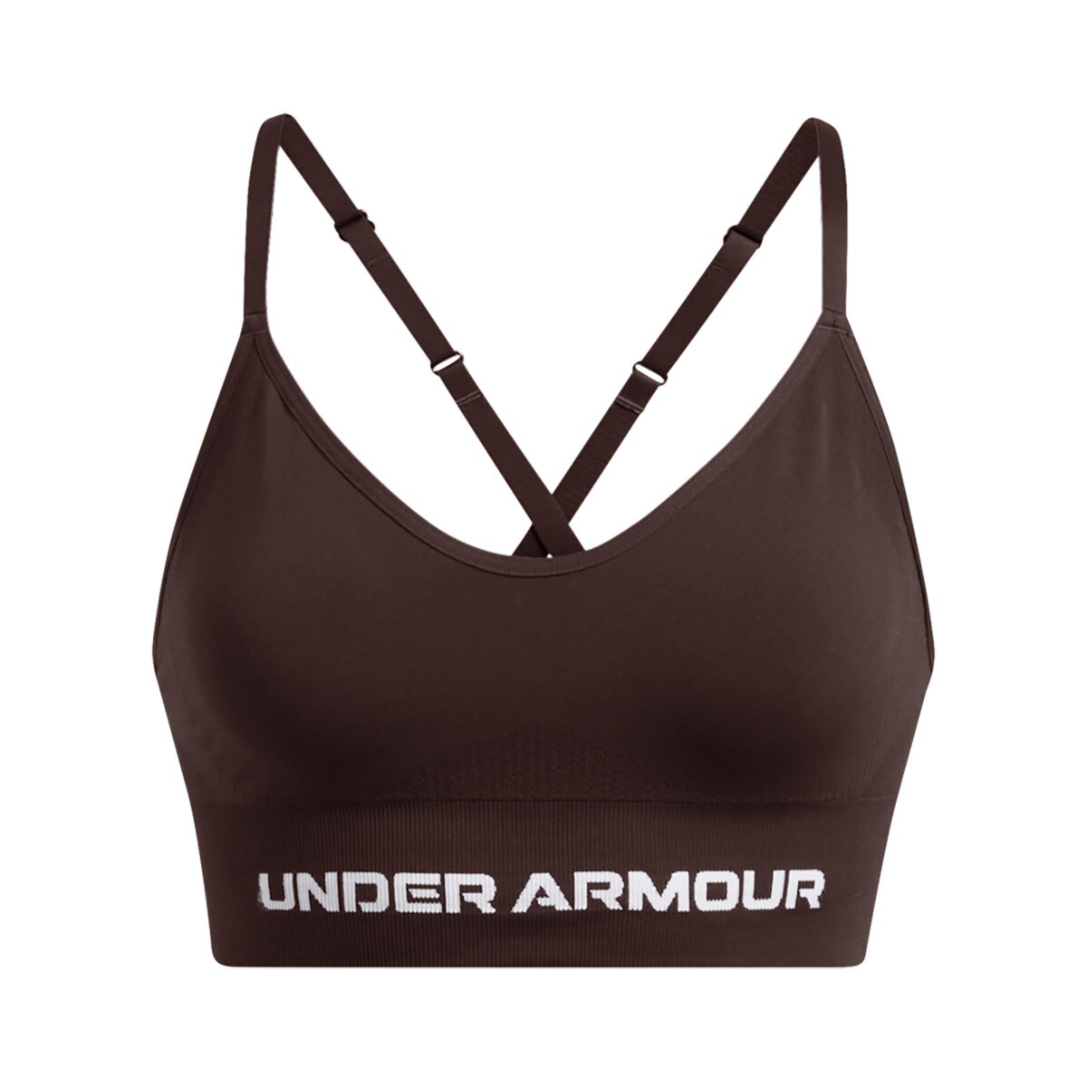 Top de Mulher Vanish Seamless Low Bra-Brn Castanho-5