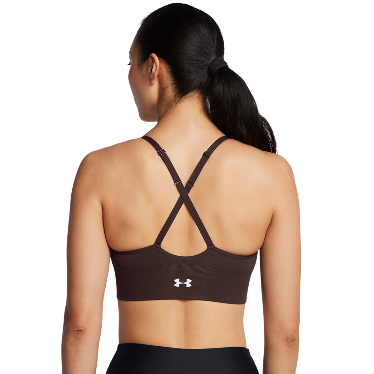 Top de Mulher Vanish Seamless Low Bra-Brn Castanho-2