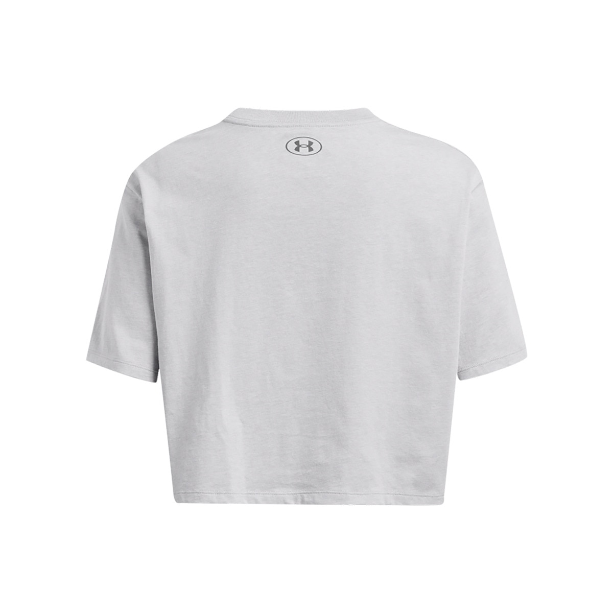 T-shirt Casual de Mulher Ua W Boxy Crop Branded Ss-Gry Cinzento-4