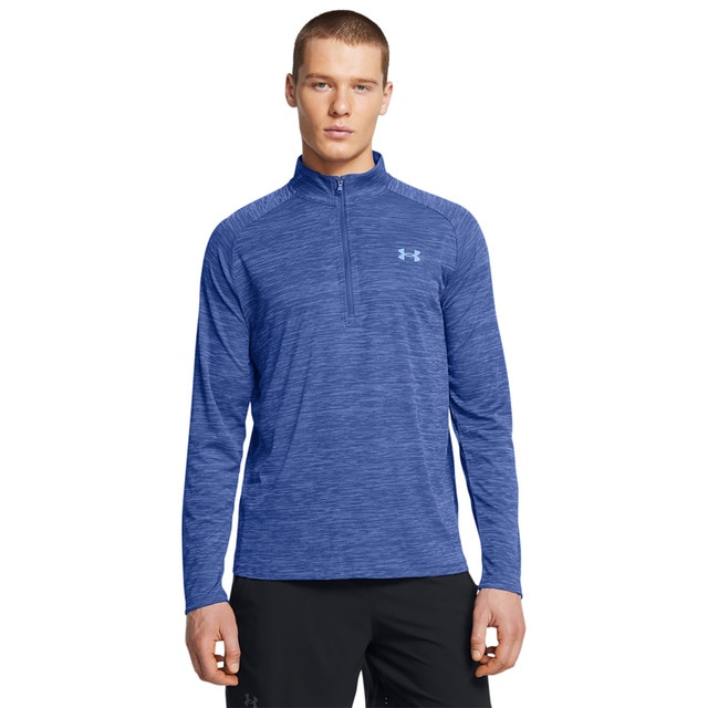Imagem 0 de Casaco de Homem Ua Tech Textured 1/2 Zip-Blu