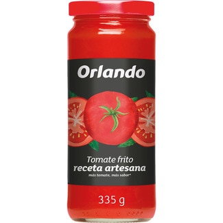 tomate frito receta artesana sin gluten frasco 335 g - Orlando