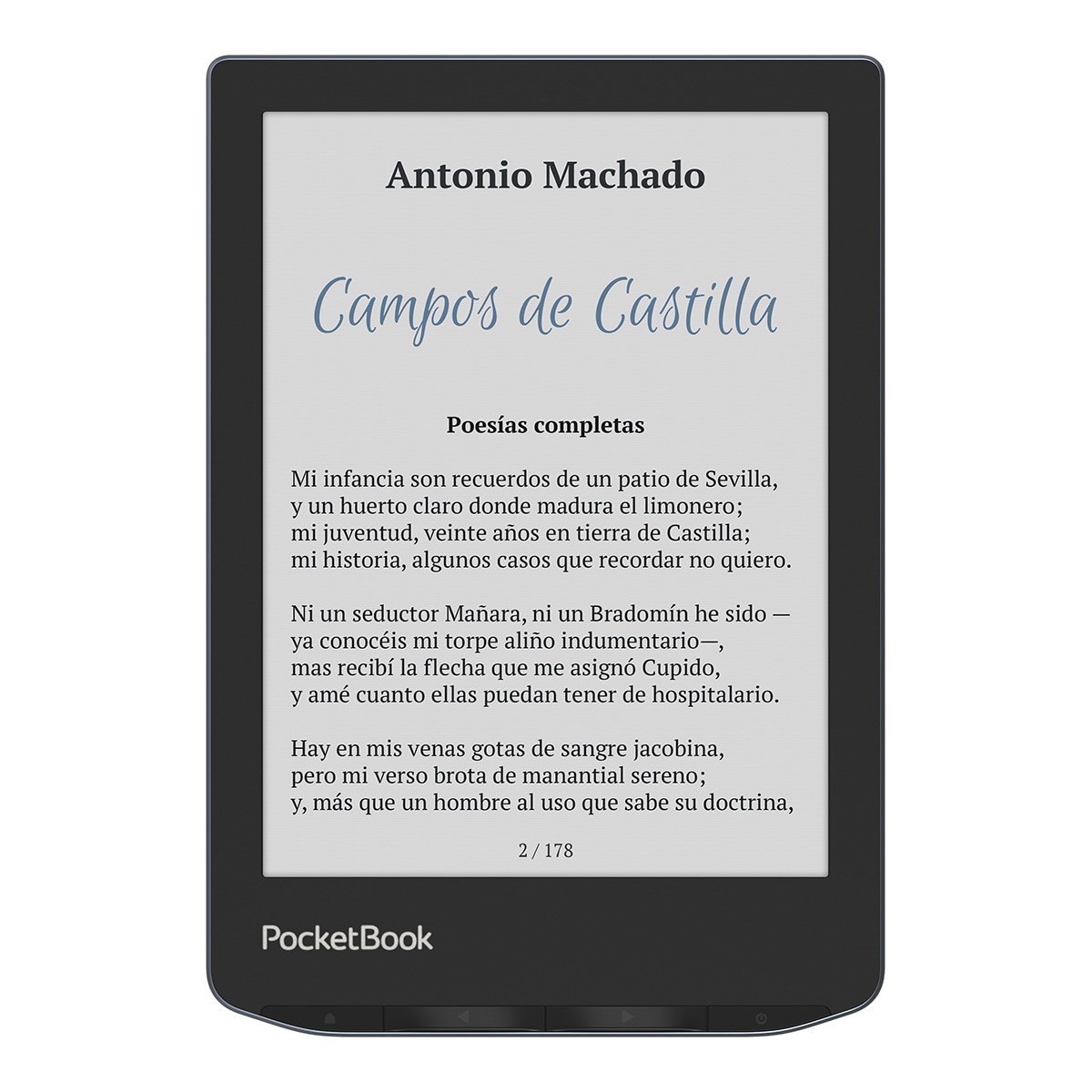 e-Reader PocketBook Verse Pro Color, 6" E Ink Kaleido 3, 16GB + 1GB RAM Gris-1