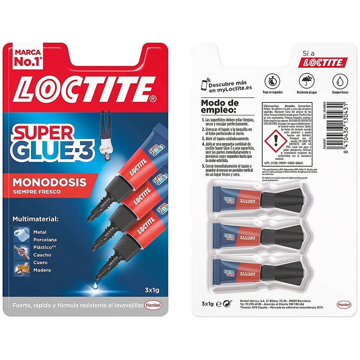 Adhesivo Super Glue-3 Mini Trío 3 x 1 g Cristal-7