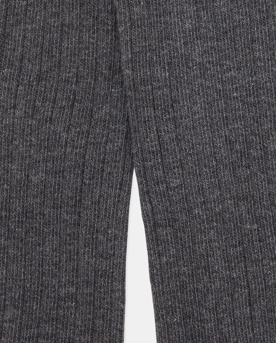 Pack de 2 leotardos infantiles de canalé Gris oscuro-3