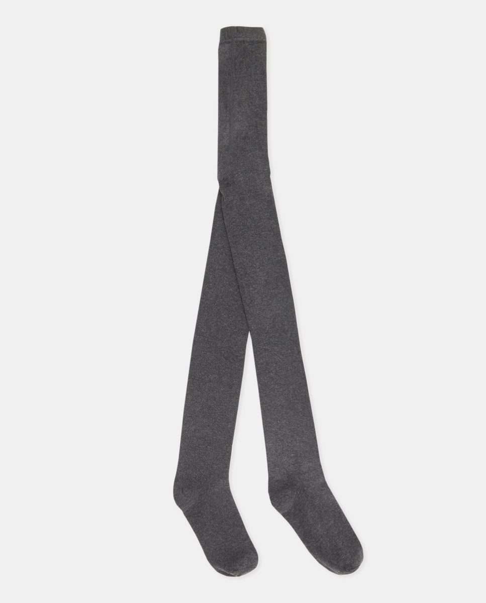 Pack de 2 leotardos infantiles de canalé Gris oscuro-2