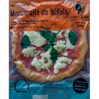 Pizza Mozzarella de Búfala Dop Artesanal embalagem 345 g - Pizza Garden