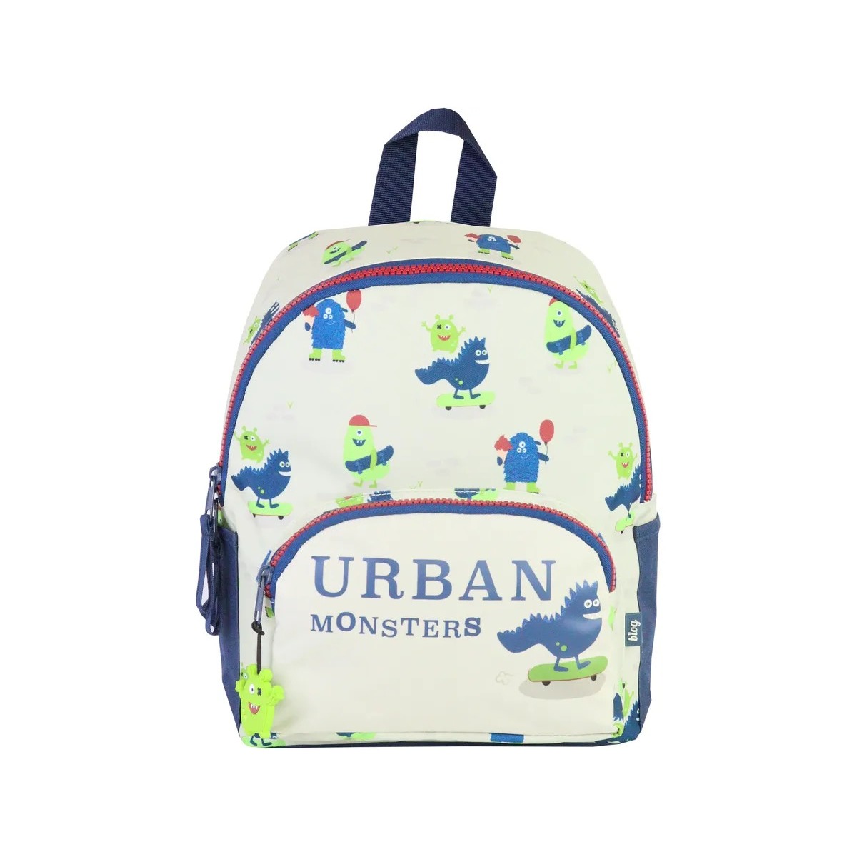 Imagem 0 de Mochila pequena Ancor 23x30x12cm B'LOG PLAY ME, Monstro