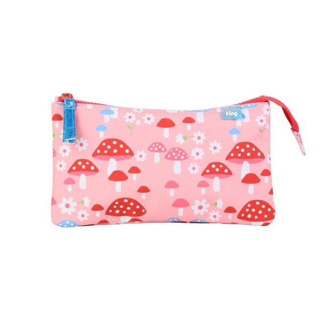 Imagem 0 de Estojo Escolar Triplo ANCOR B´LOG PINK MUSHROOMS