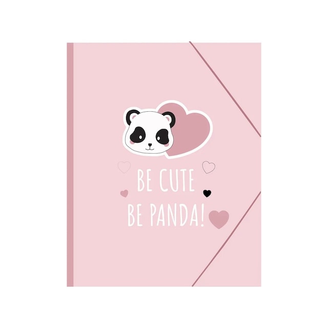 Imagem 0 de Capa de Elásticos em Cartolina C/ 3 Abas A4 B'LOG CUTE PANDA