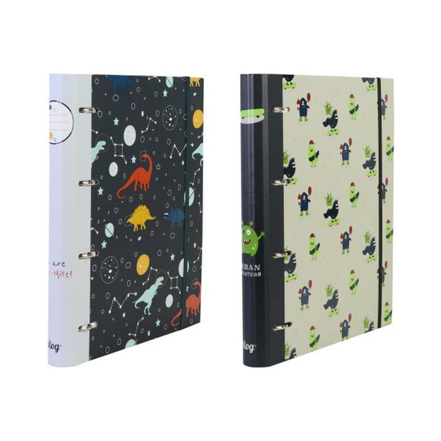 Imagem 0 de ANCOR Pasta de argolas A4 116403 B'LOG PLAY ME,4 argolas