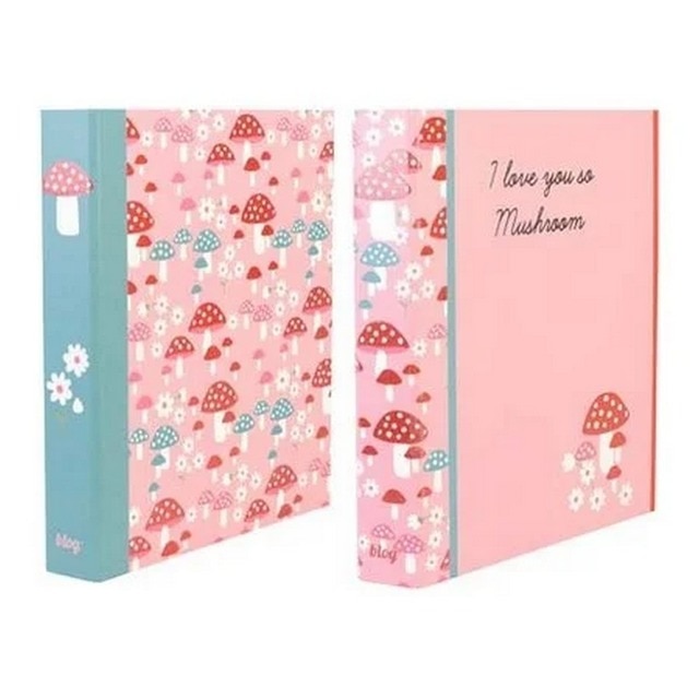 Imagem 0 de Capa A4 4 Argolas PINK MUSHROOMS