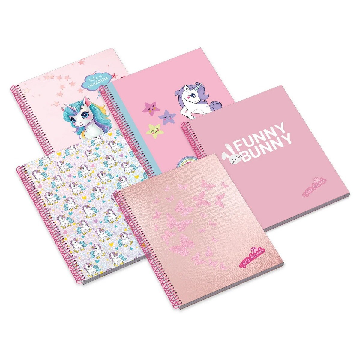 Caderno Espiral Capa Dura A4 80F 90G Believe in Dreams Pautado 6
