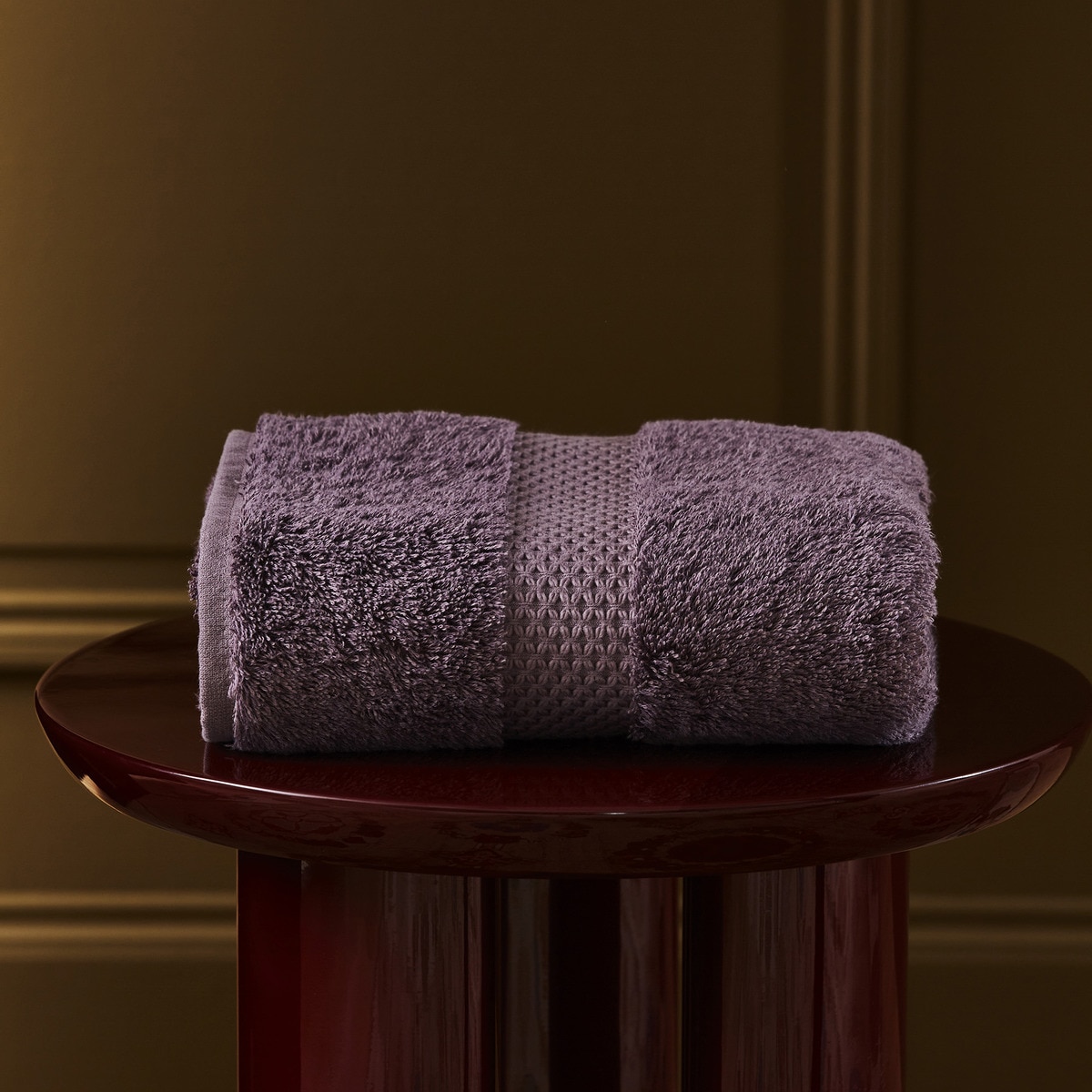 Toalla de baño algodón y modal 700 gr/m2 Etoile Yves Delorme Malva-4