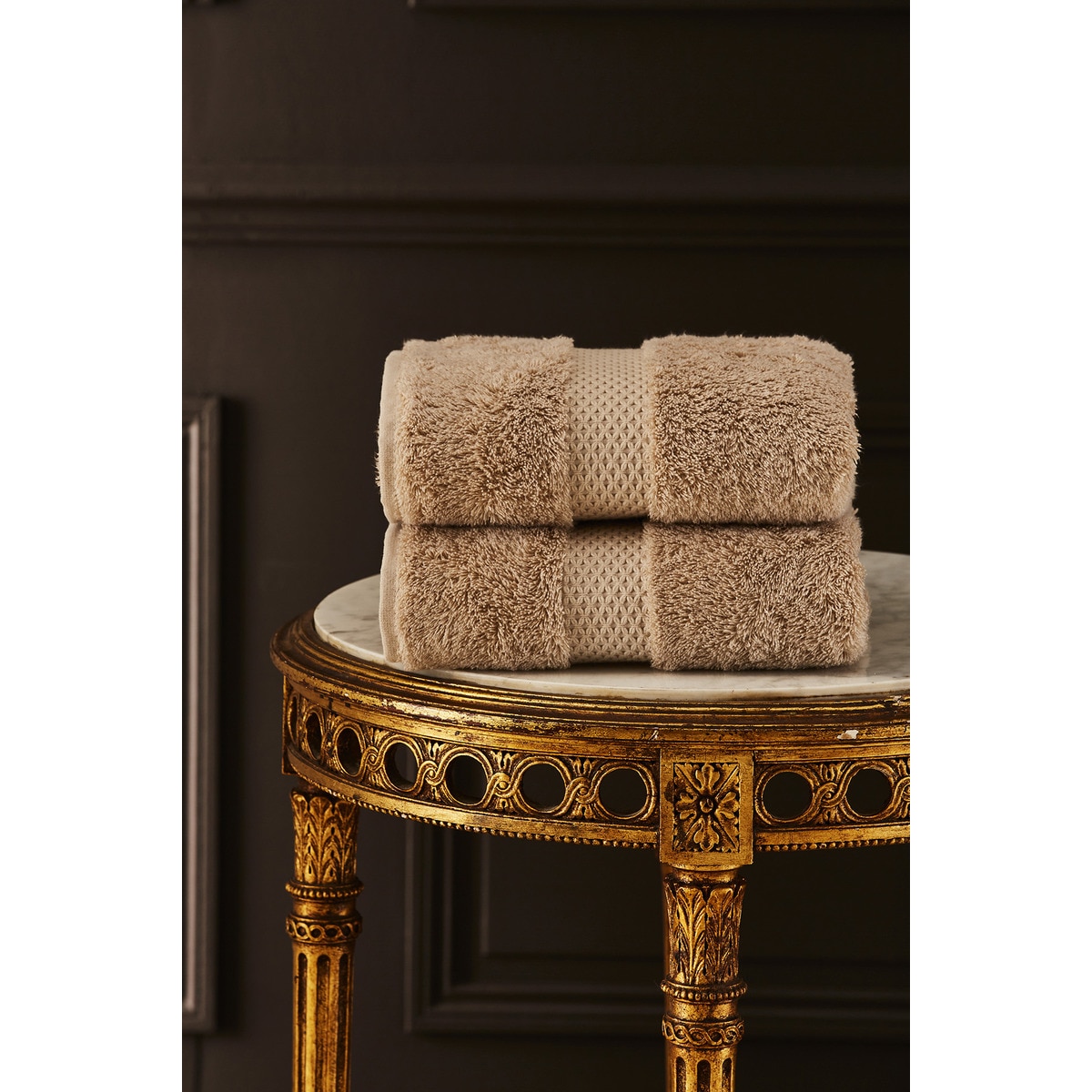 Toalla de baño algodón y modal 700 gr/m² Etoile Yves Delorme - Arena Tocador Arena-4