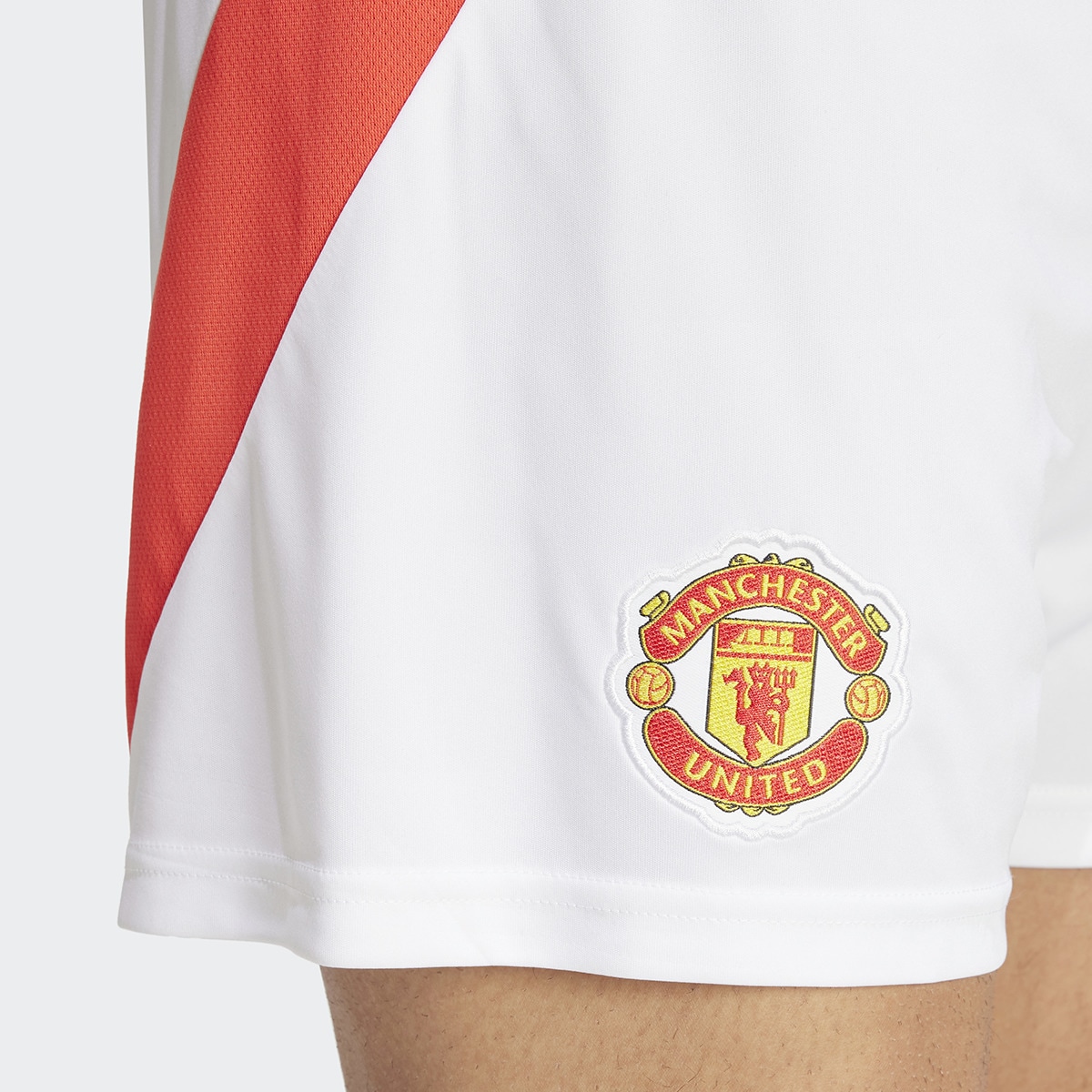 Calções de Homem 1.º Equipamento Manchester United 2024-2025 Branco-4