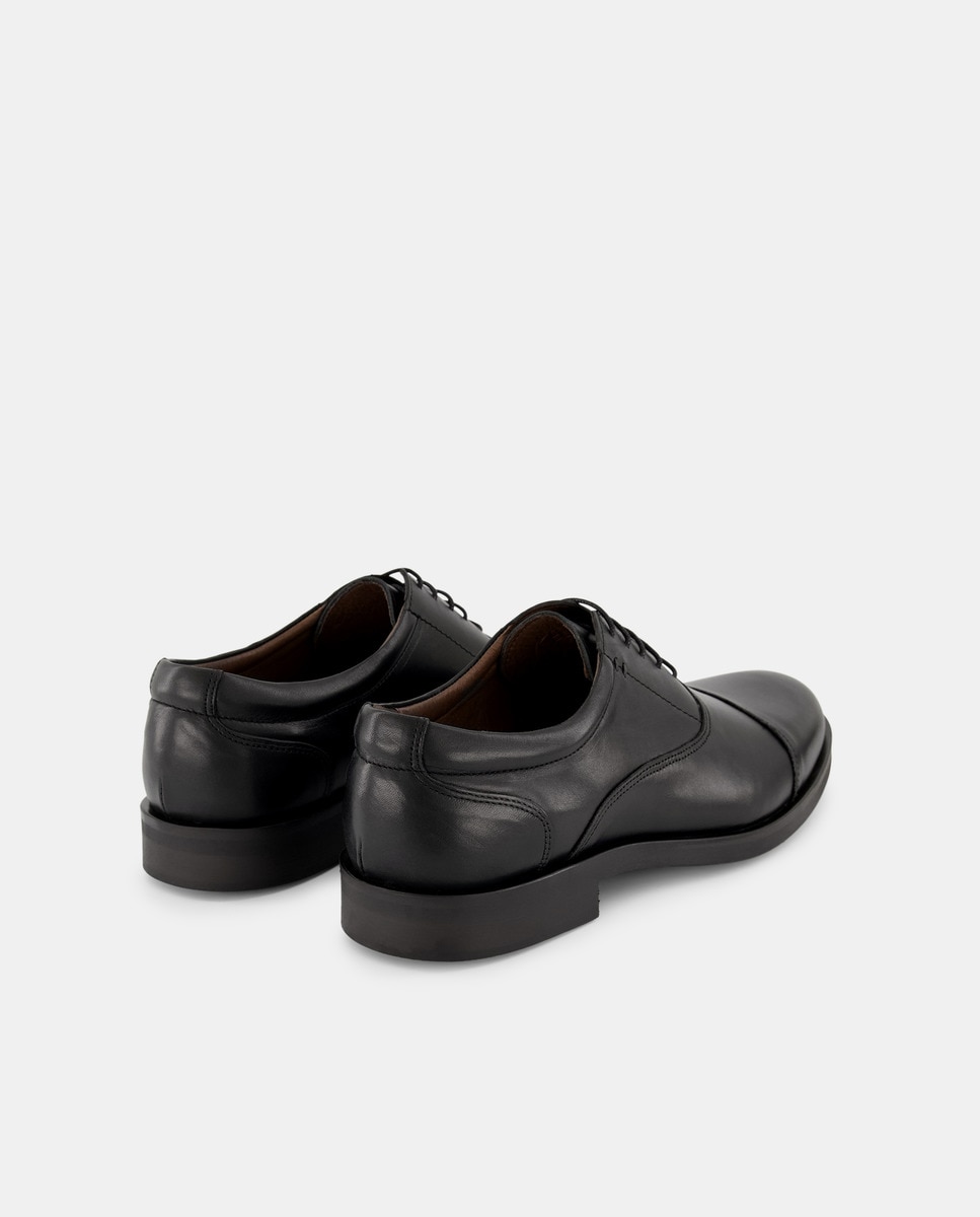 Sapatos com Atacadores Lisos Preto-3