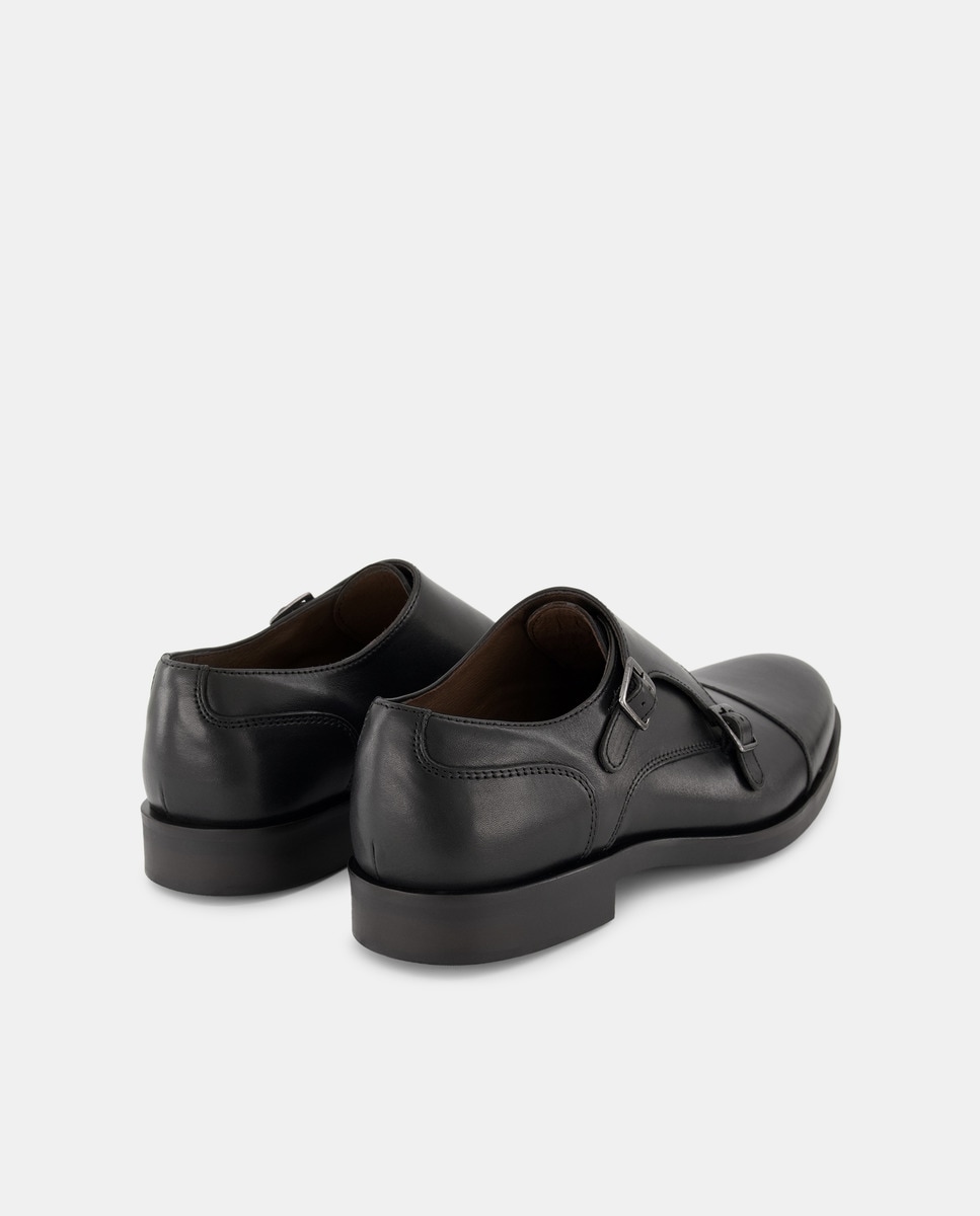 Sapatos com Duas Fivelas Preto-3