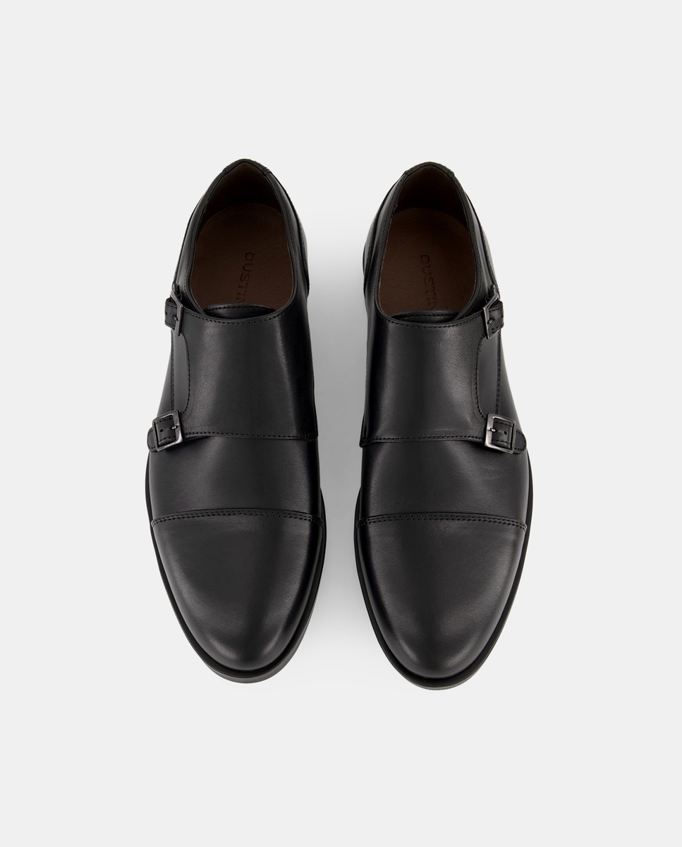 Sapatos com Duas Fivelas Preto-4