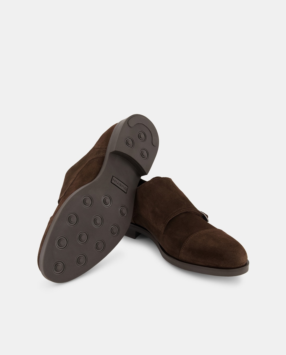 Sapatos com Duas Fivelas Castanho-2