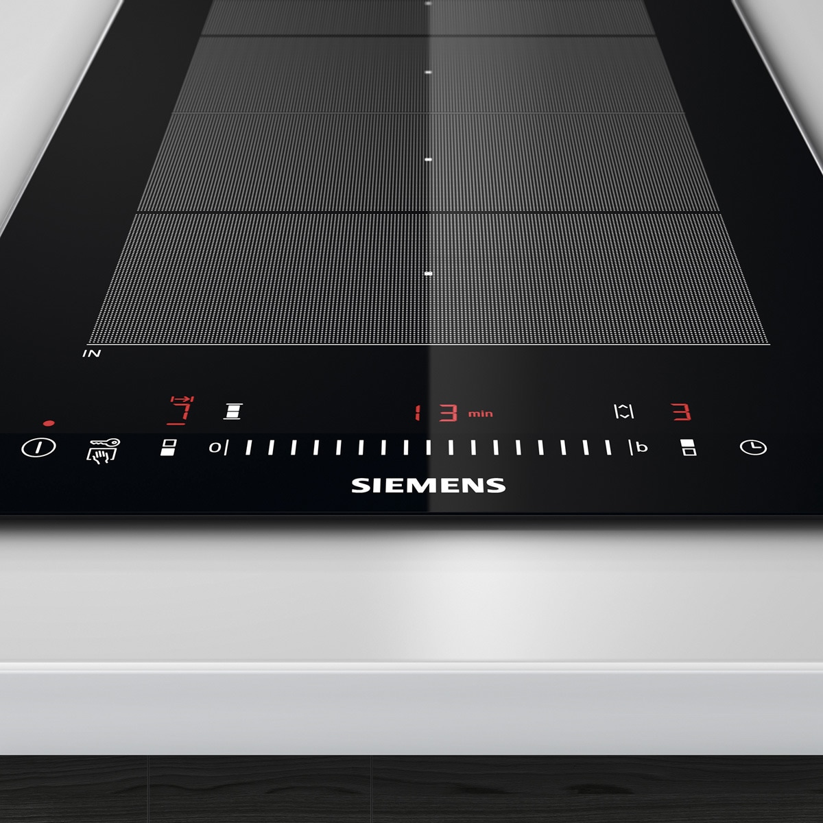 Placa Modular de Indução Flexinduction Siemens iQ700 EX375FXB1E de 1 Zona e de 30 cm - Preto Preto-4