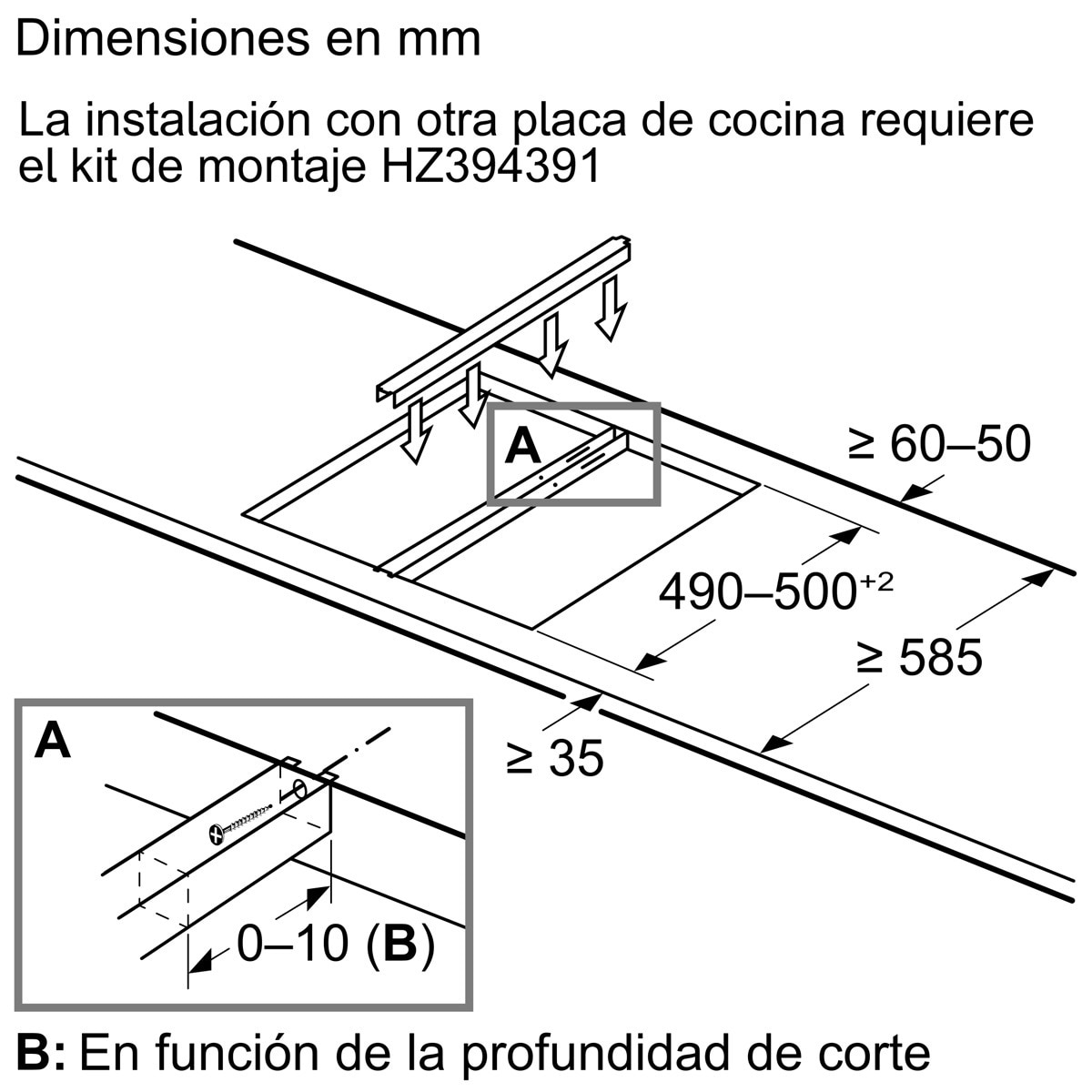 Placa modular inducción Siemens 2 zonas de cocción - EH375FBB1E Negro-6