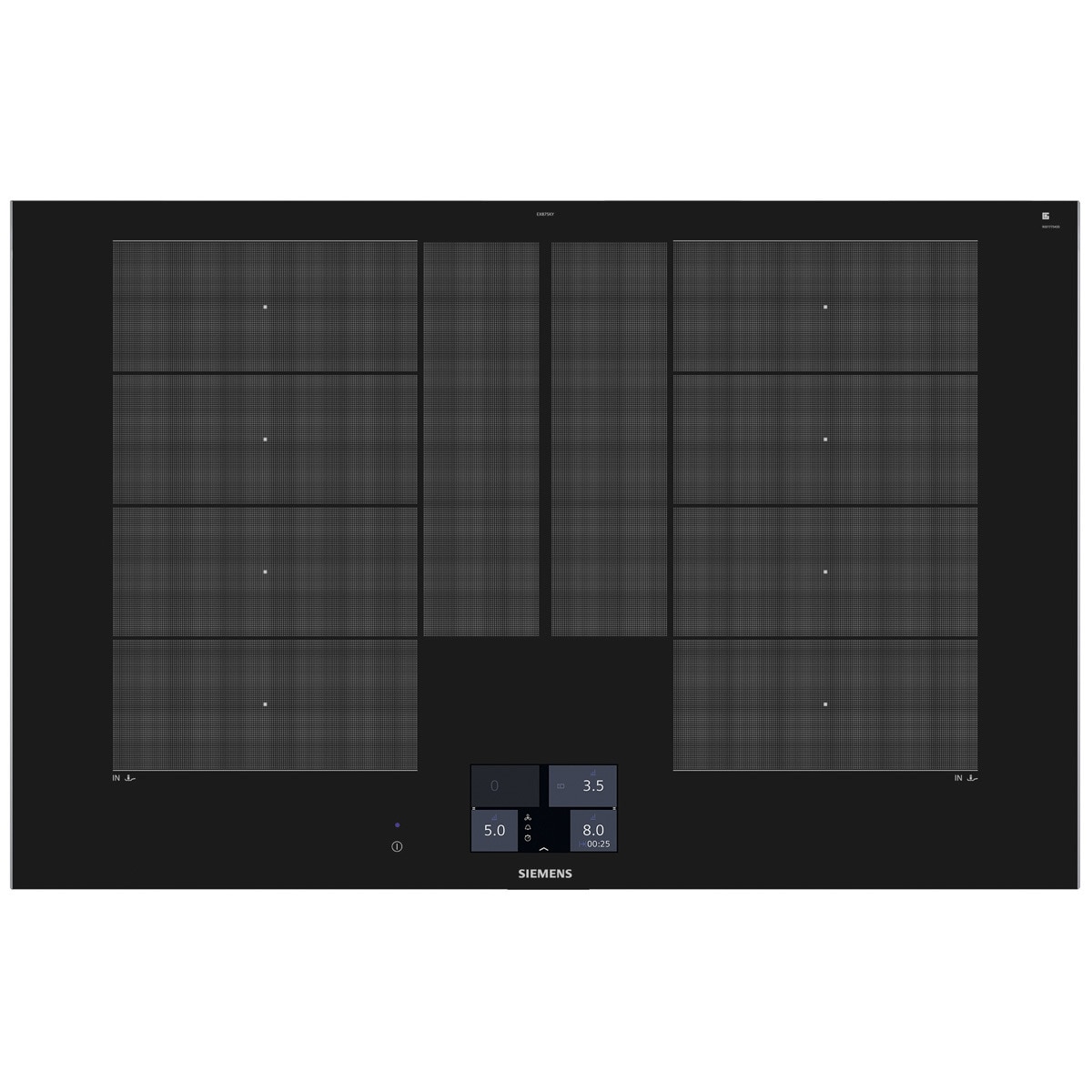 Imagem 0 de Placa de Indução Siemens iQ700 EX875KYW1E de 2 Zonas e de 80 cm - Preto