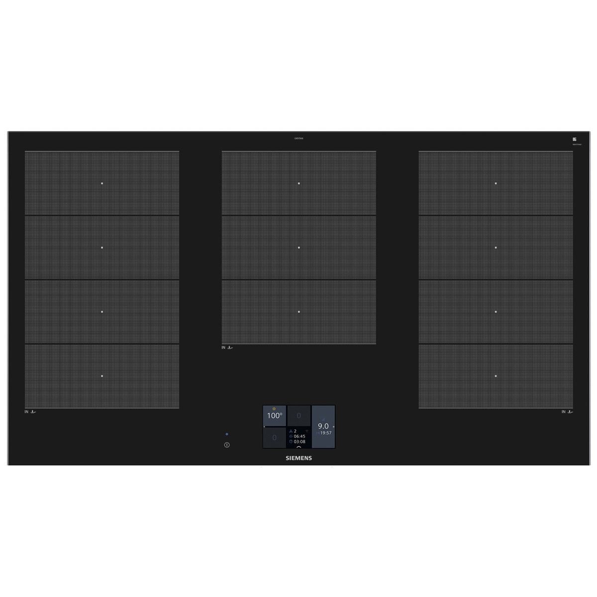 Placa inducción Siemens 3 zonas de cocción iQ700- EX975KXW1E Negro-1