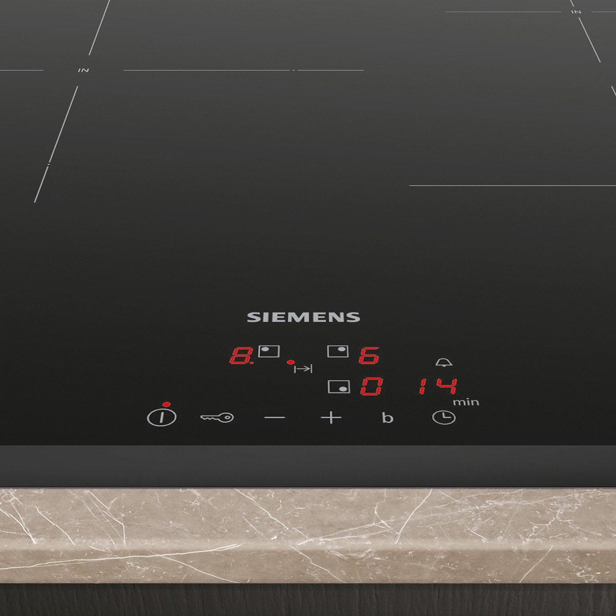 Placas de inducción Siemens 3 zonas de cocción - EU63KBJB5E Negro-4