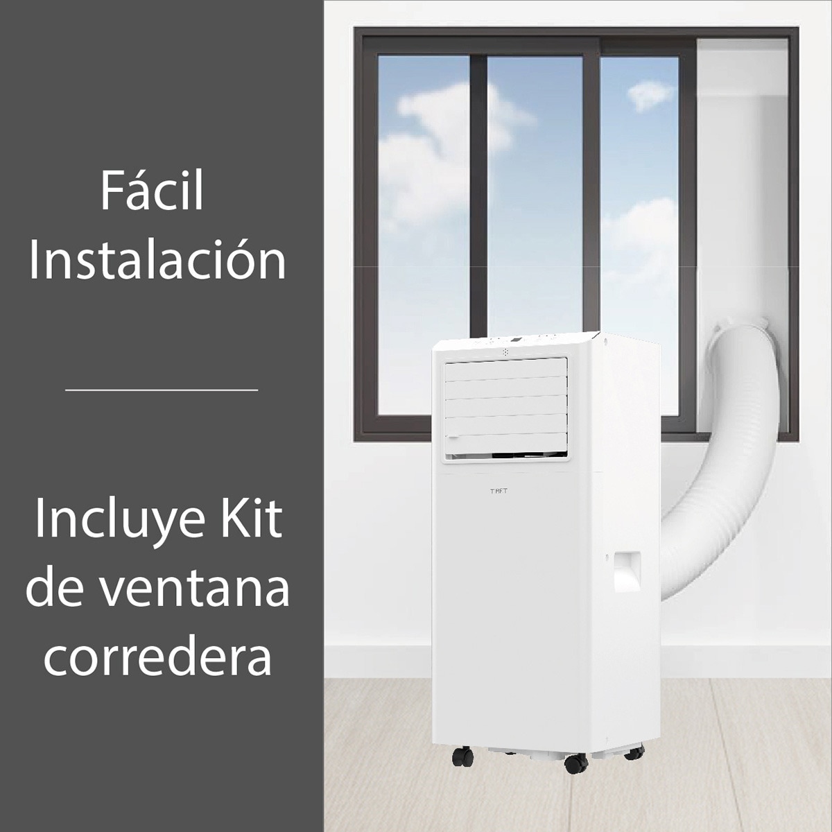 Aire Acondicionado portátil Fácula wifi con 1.750 Frig/h - 7000BTU Blanco-7