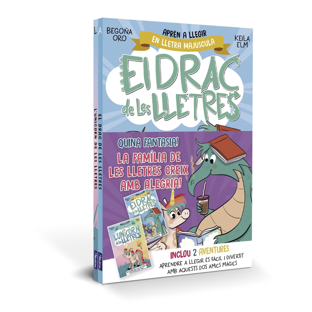 Imagem 0 de El drac de les lletres - Quina fantasia! La família de les lletres creix amb alegria. Pack amb 2 llibres: l'unicorn i el drac de les llet (Capa mole)