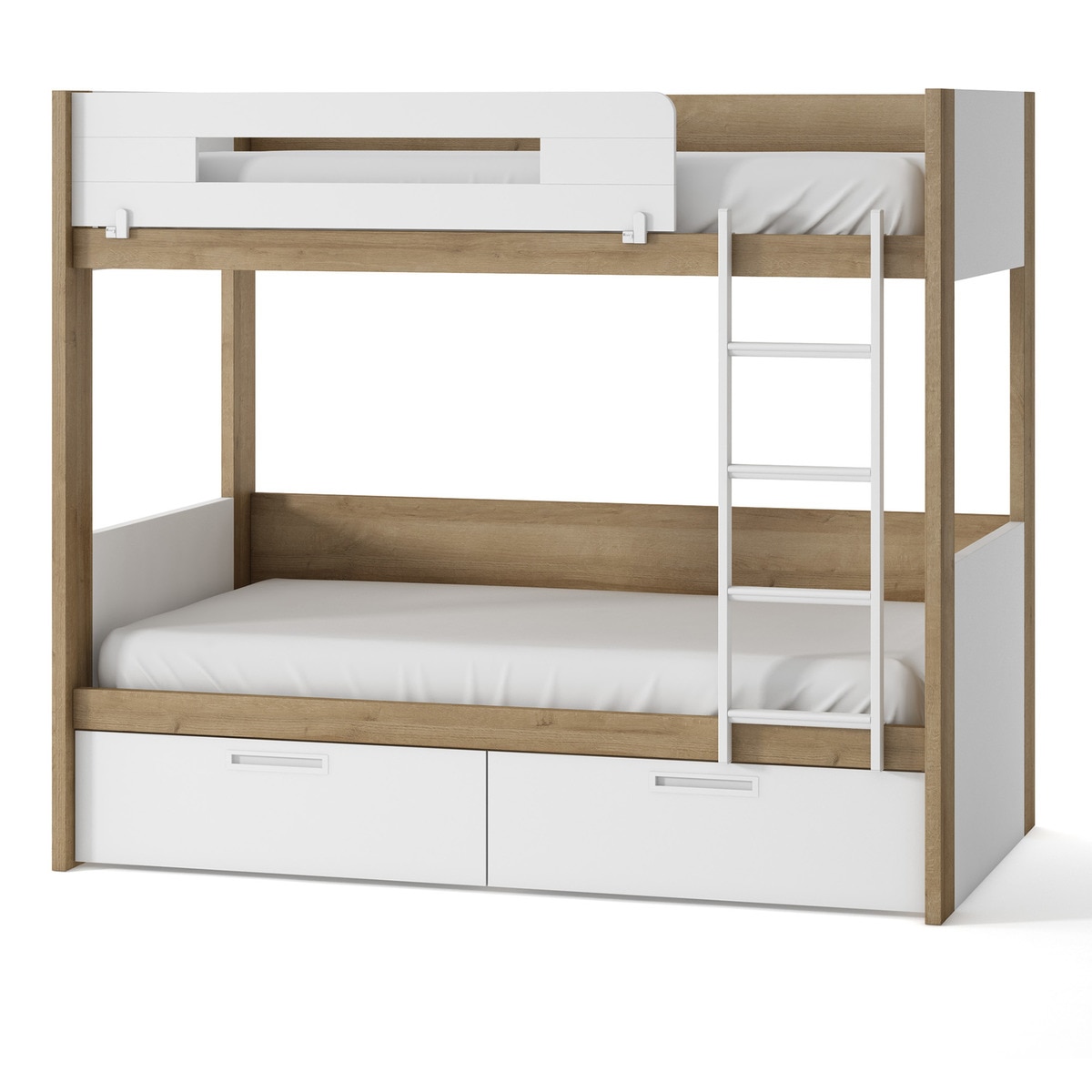 Beliche com 2 gavetas Mio Canela/Branco-1