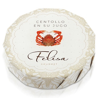 centollo en su jugo lata 120 g neto escurrido - Felisa