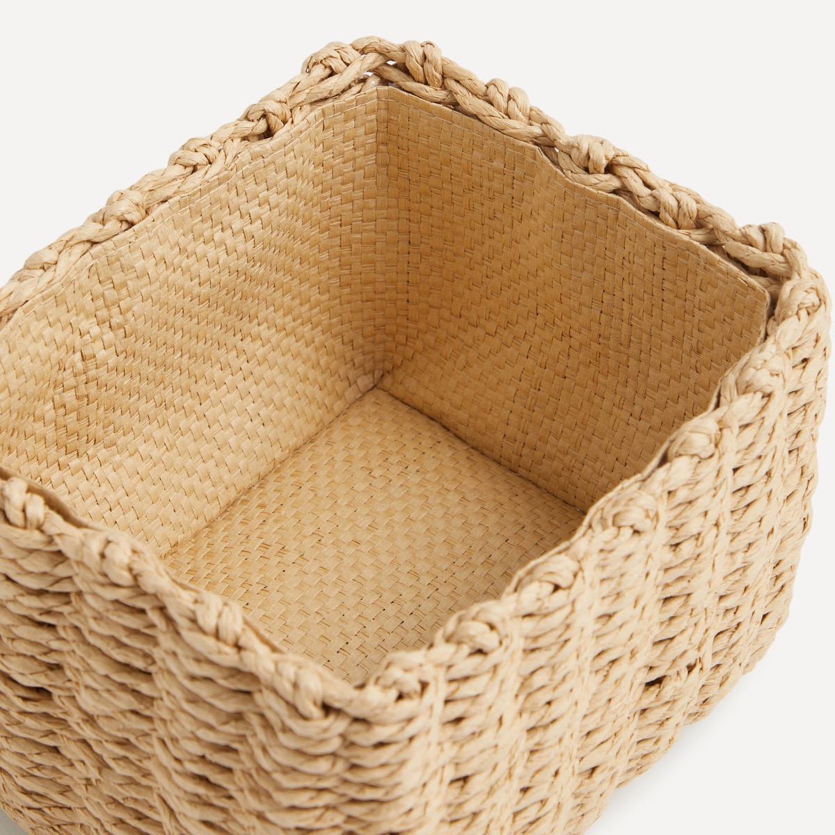 Cesto de Fibra de Papel Natural-2