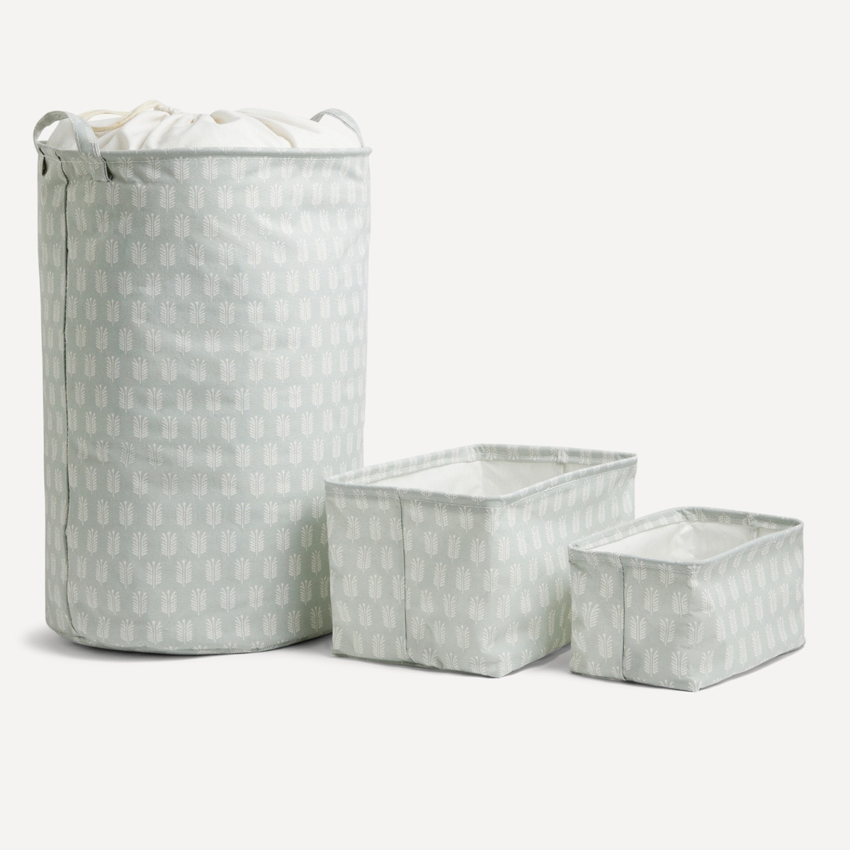 Cesto de Roupa Pine Canvas Branco-4