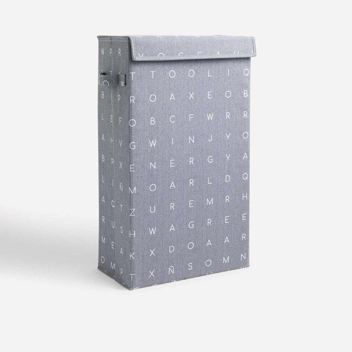 Cesto da roupa desdobrável estampado Cinzento-1