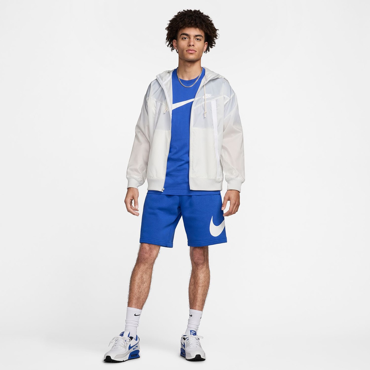 T-shirt de Homem Icon Swoosh Azul-4