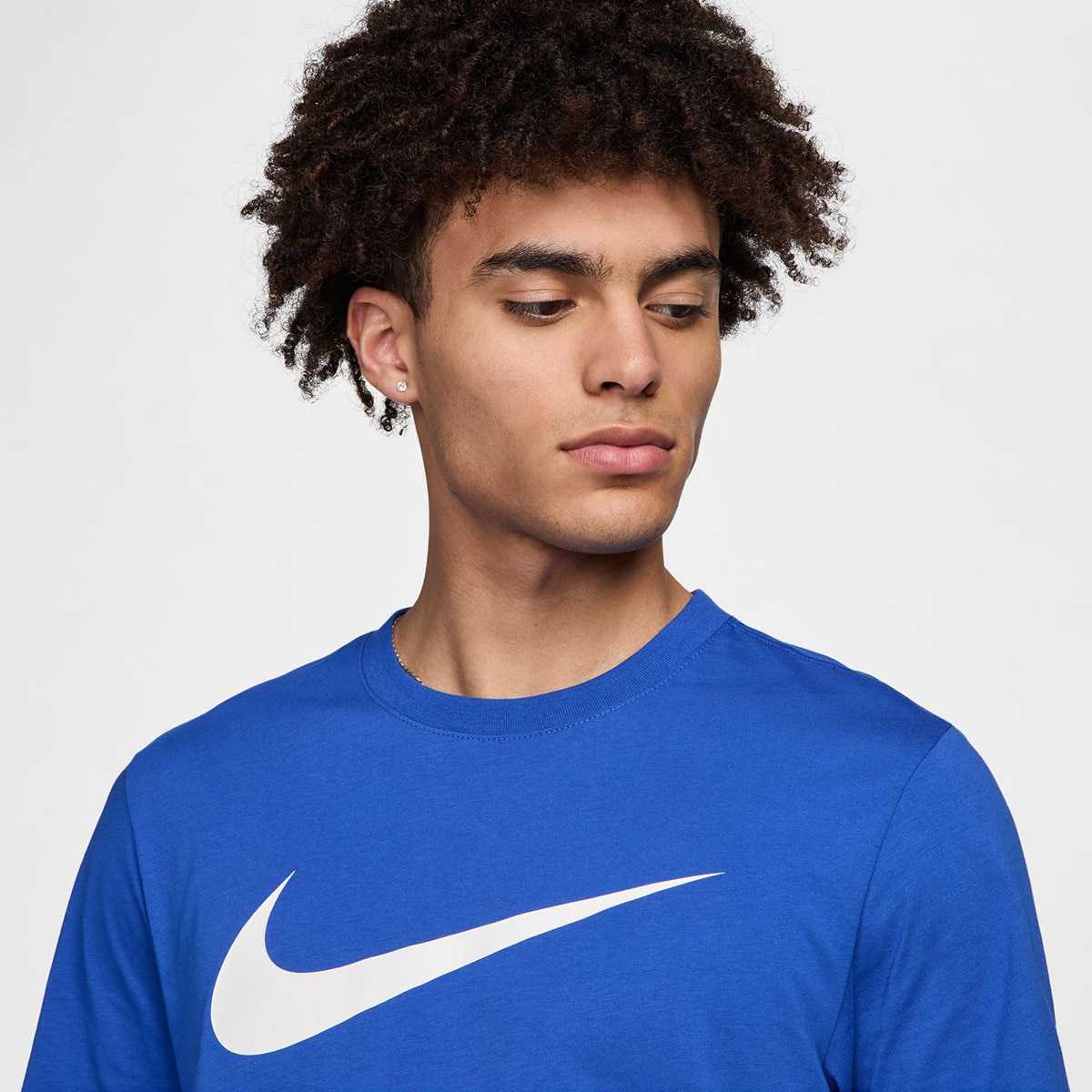T-shirt de Homem Icon Swoosh Azul-3