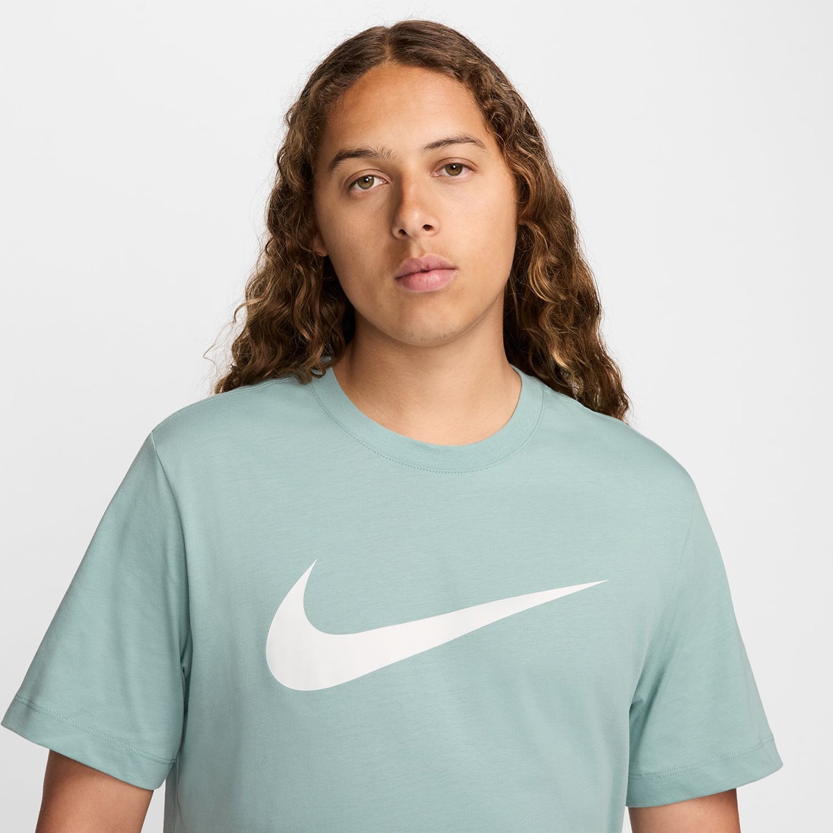 T-shirt de Homem Icon Swoosh Verde-3