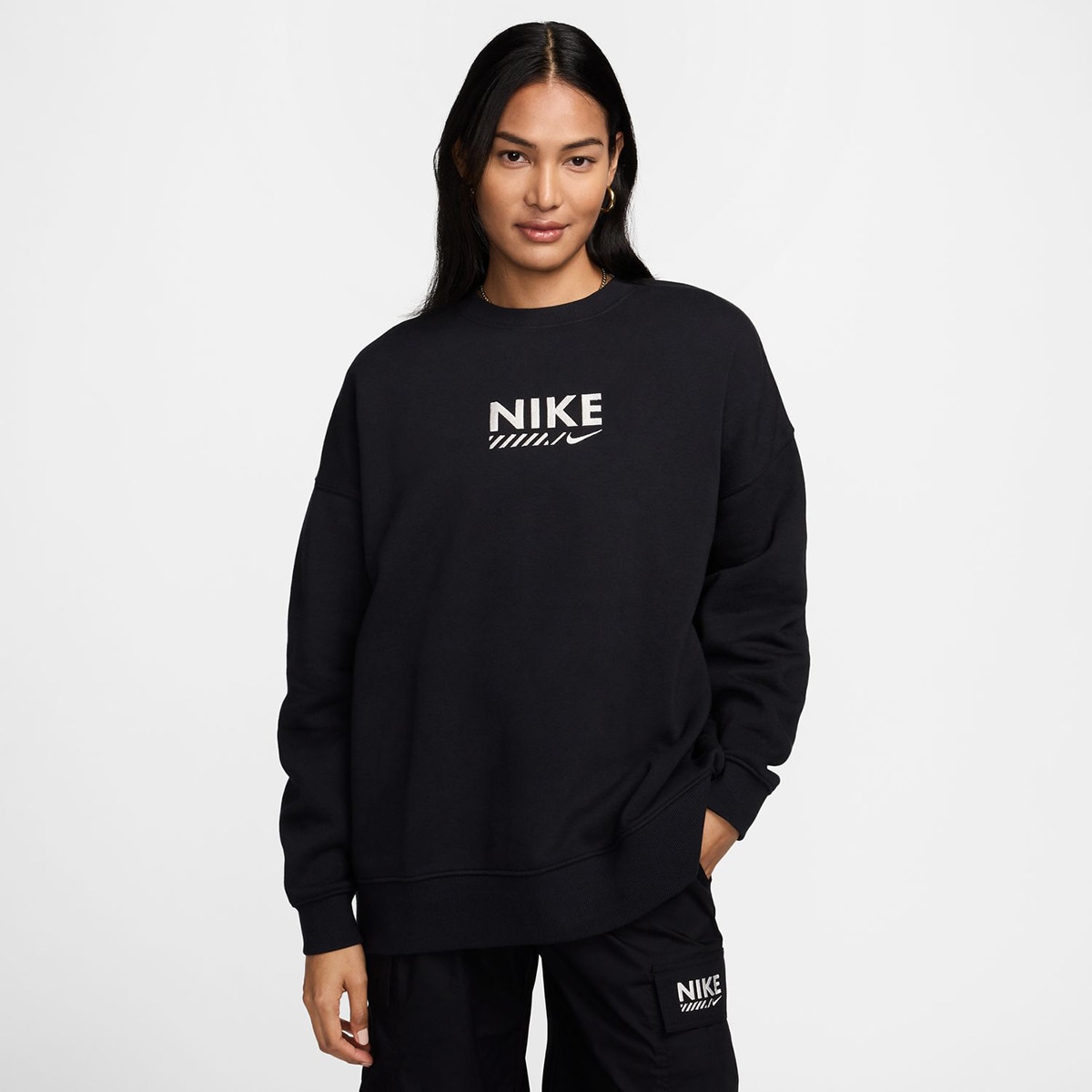 T-shirt de Menina Trend Fleece CF Preto-1