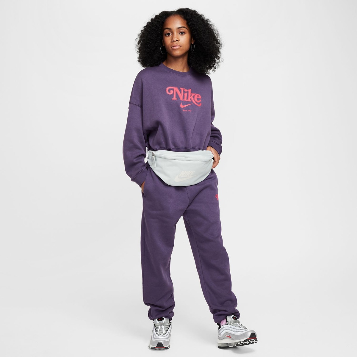 Calças de Menina Trend Fleece CF Azul-6