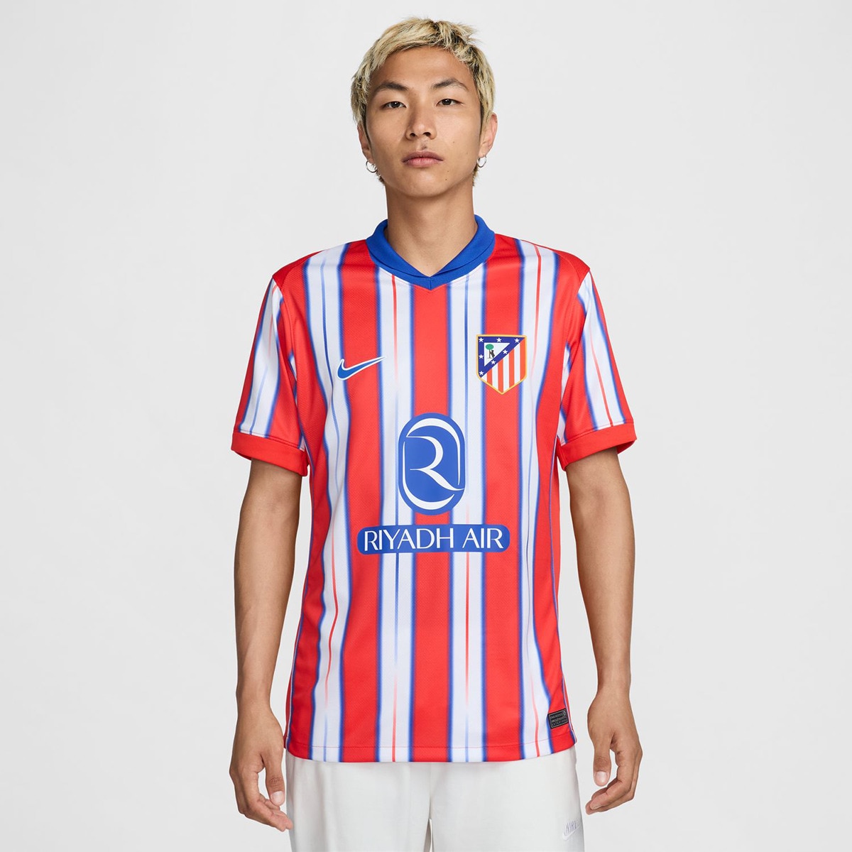 T-shirt de Homem 1.º Equipamento Stadium Atlético de Madrid 2024-2025 Réplica Vermelho / Branco-1