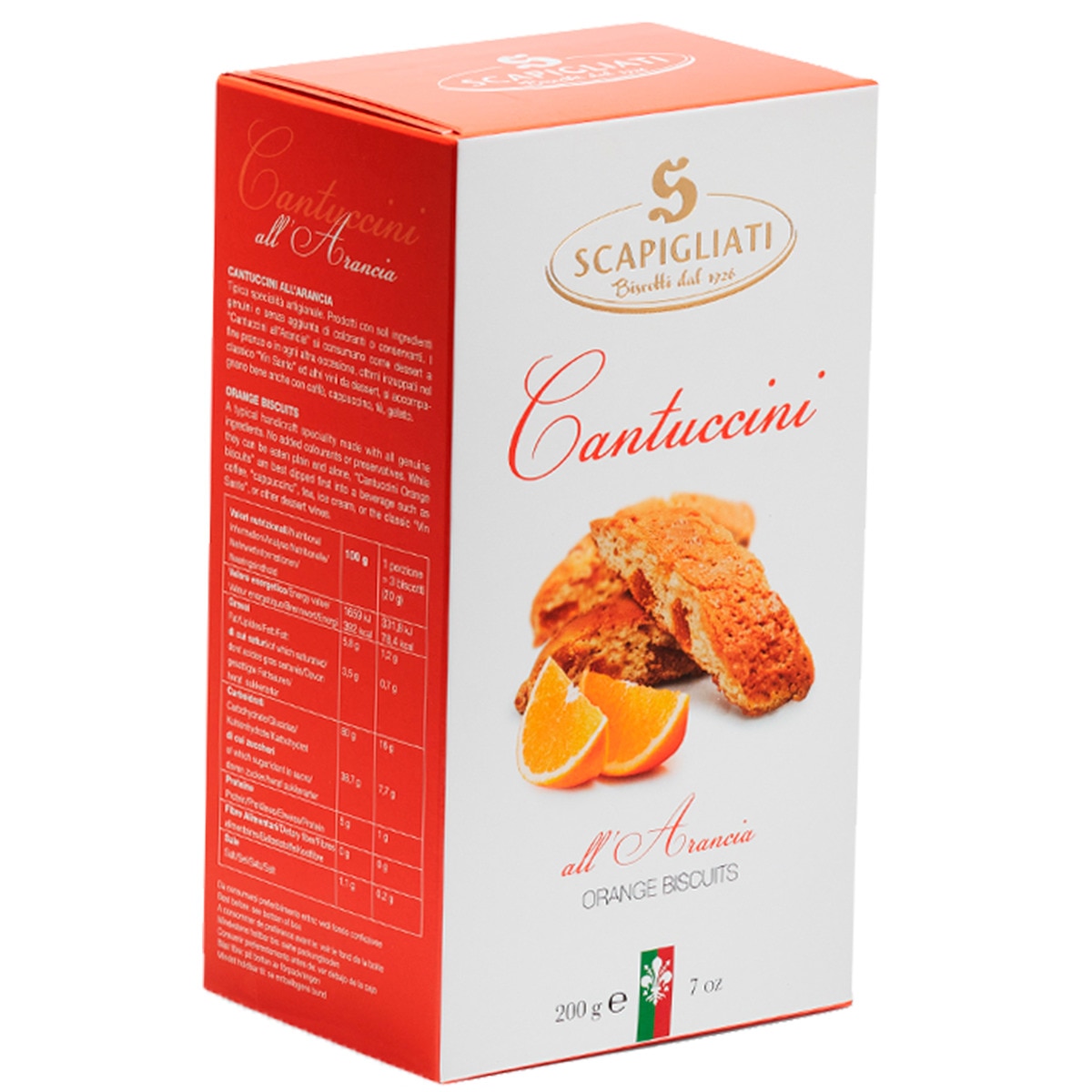 Bolachas de Amêndoa Cantuccini com Laranja caixa 150 g